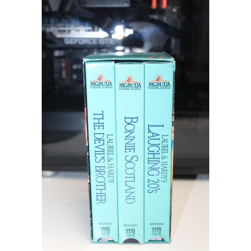 Laurel & Hardy Collection - Box Set - 3 Tape Collection VHS