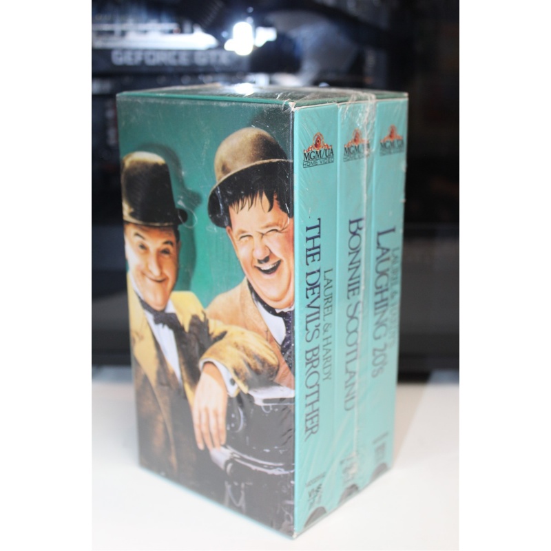 Laurel & Hardy Collection - Box Set - 3 Tape Collection VHS