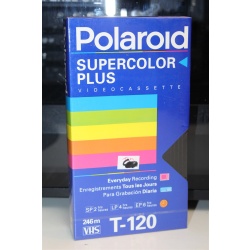 Polaroid Supercolor Plus T-120 Blank VHS Tape