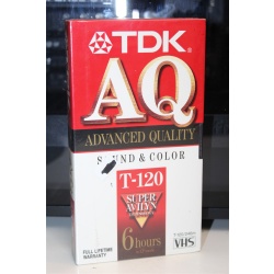 TDK T-120AQ Advanced Quality Sound & Color Super Avilyn VHS Vid