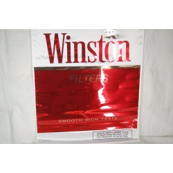 Winston Cigarette Advertising Satin Banner 47" x 28" - 1991 R.J. Reynolds New