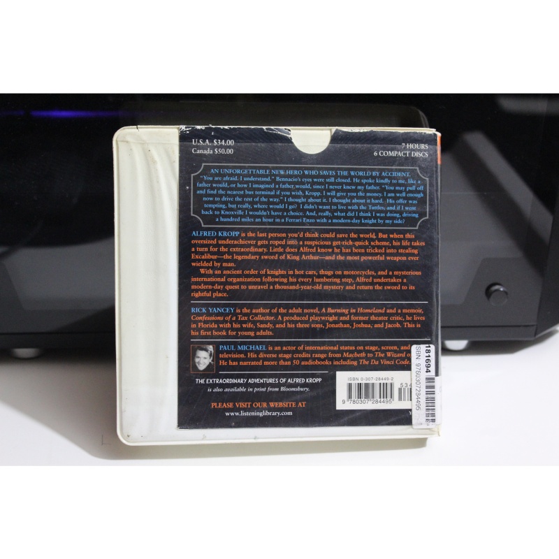 The Extraordinary Adventures of Alfred Kropp by Rick Yancey (2006 CD Unabridged)