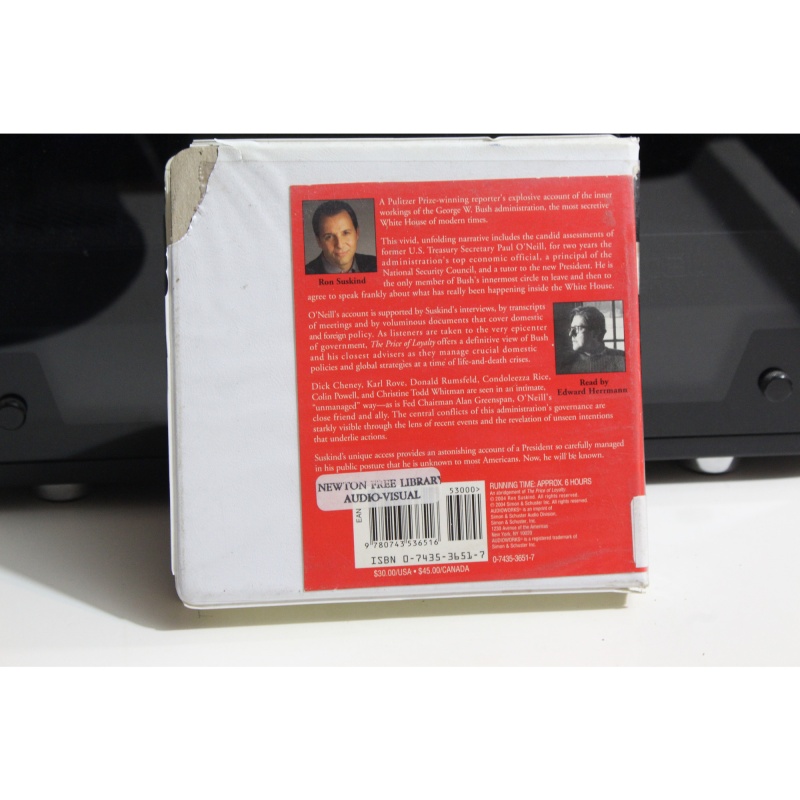 George W. Bush the White House & the Education of Paul ONeill by Ron Suskind CD