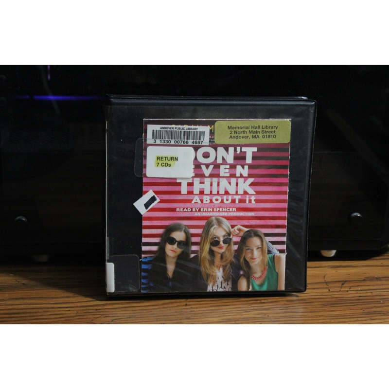Dont Even Think about It by Sarah Mlynowski (2014, CD, Unabridged)
