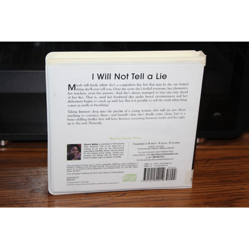 Liar by Justine Larbalestier (2009, CD, Unabridged)