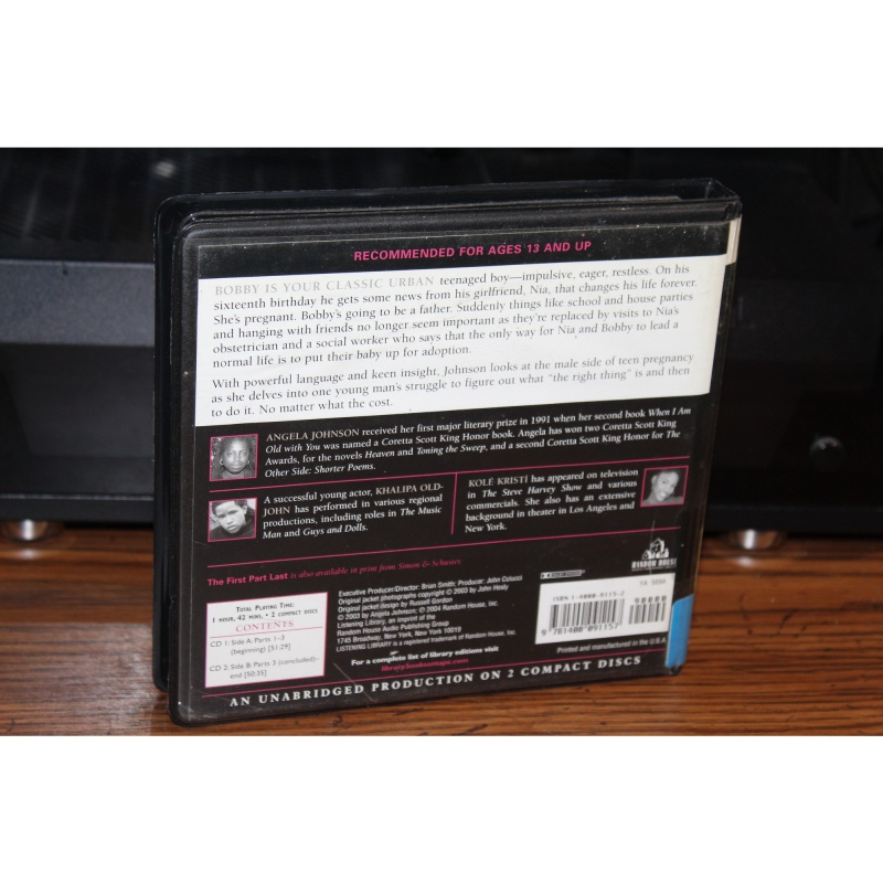 The First Part Last by Angela Johnson (2004, CD)