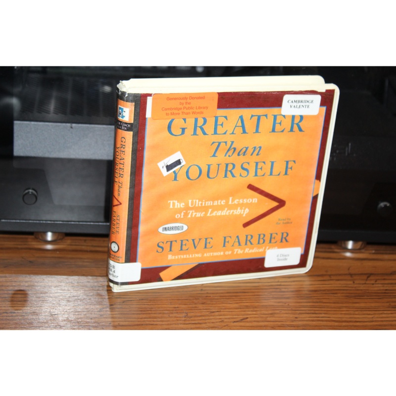 Greater Than Yourself The Ultimate Lesson of True Leadership - Farber (2009, CD)