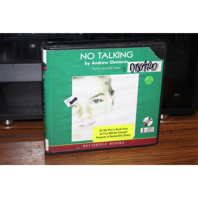 No Talking by Andrew Clements (2007, CD)