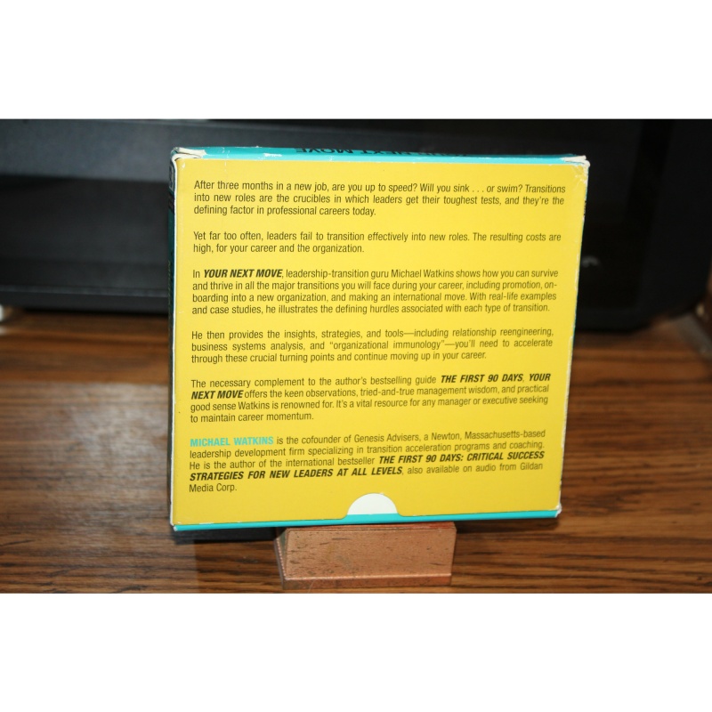 Your Next Move by Michael D. Watkins (2009, CD)