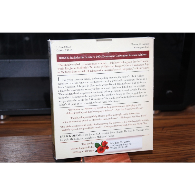 Dreams from My Father A Story of Race and Inheritance by Barack Obama (CD)