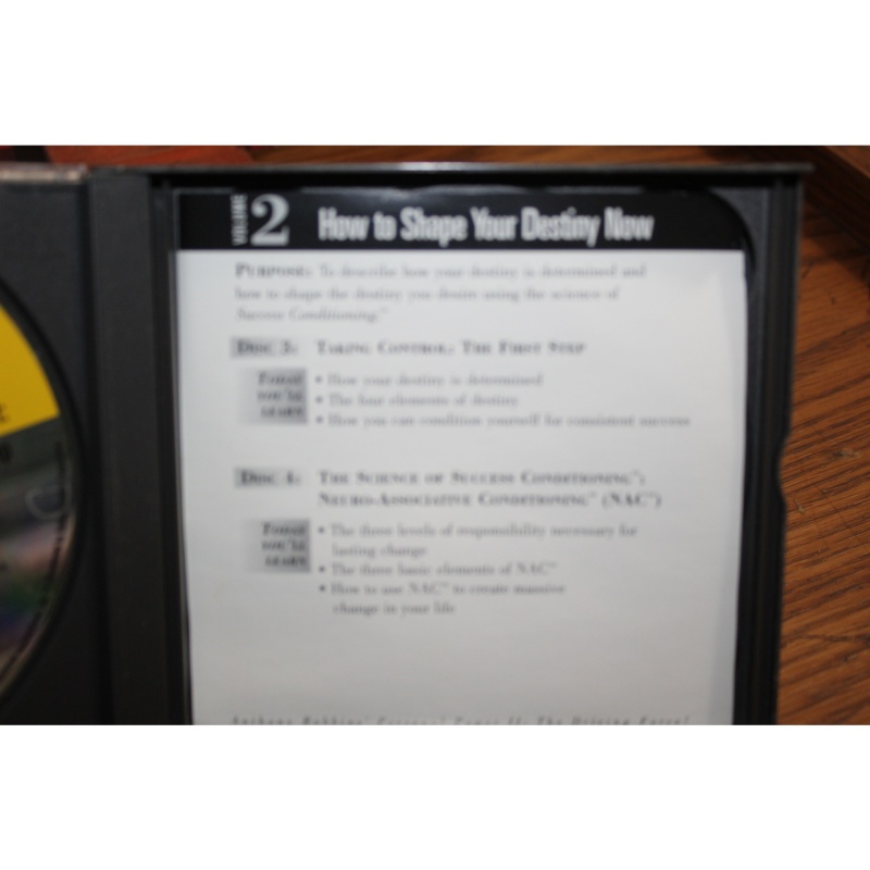 How to shape your destiny now by Tony Robbins (2000, CD) - Vol. 2 Disc 3 & 4
