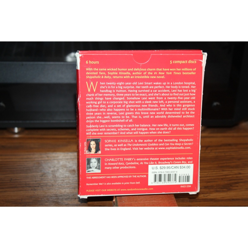 Remember Me? by Sophie Kinsella (2008, CD)