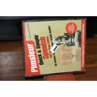 Pimsleur Spanish Quick & Simple Course - Level 1 Lessons 1-8 Spanish (2002, CD)