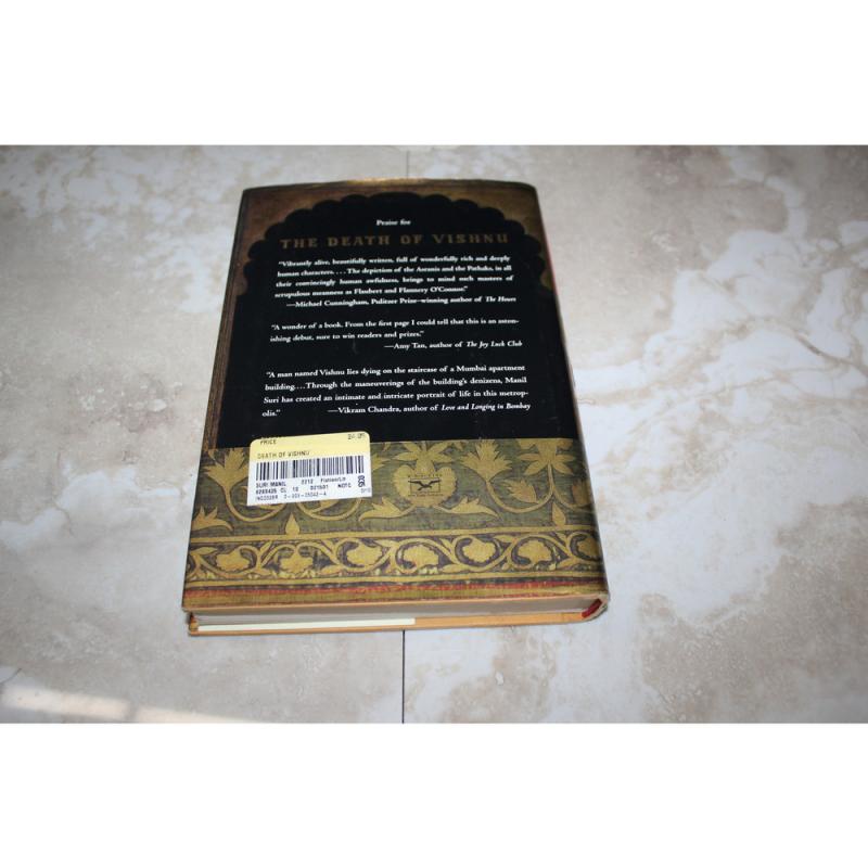 Death of Vishnu A Novel by Manil Suri (2001, Hardcover)