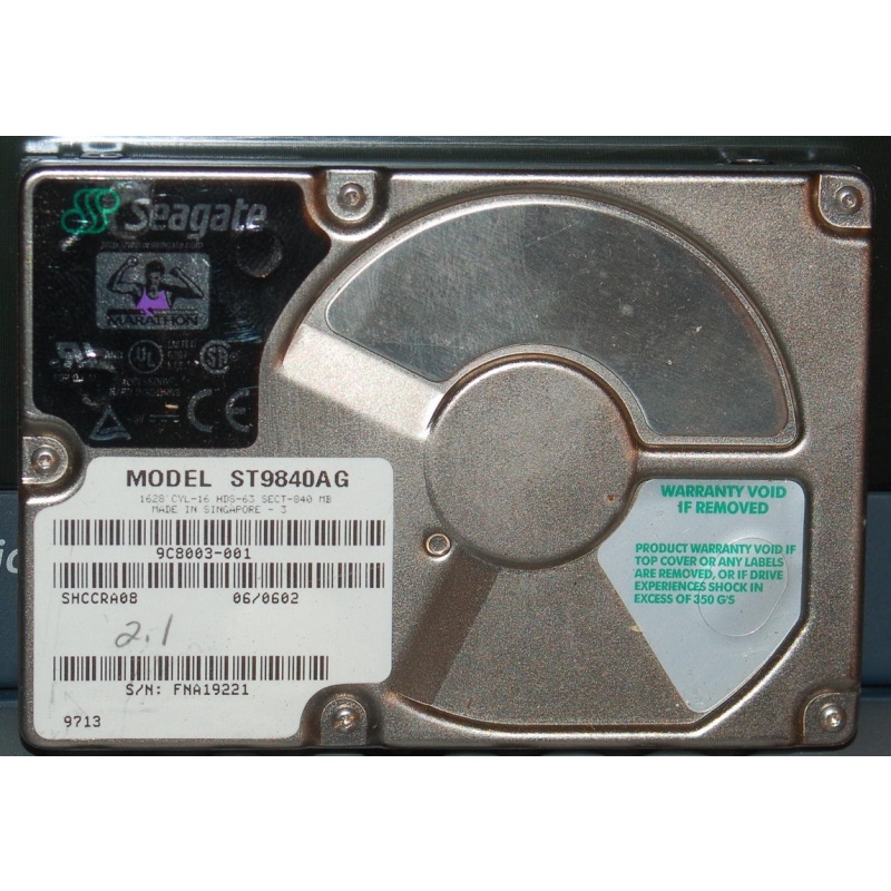 Tektronix Profile PDR200 System Drive 050-3262-41 Seagate ST9840AG PDR200-004