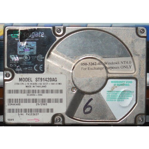 Tektronix Profile PDR200 System Drive 050-3262-41 Seagate ST91420AG PDR200-006