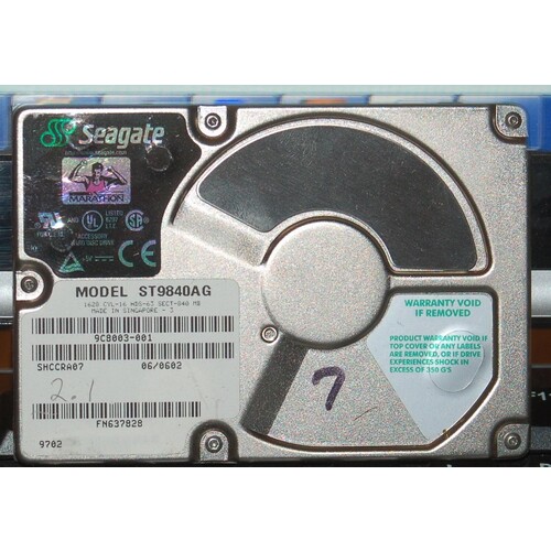 Tektronix Profile PDR200 System Drive 050-3262-41 Seagate ST9840AG PDR200-007