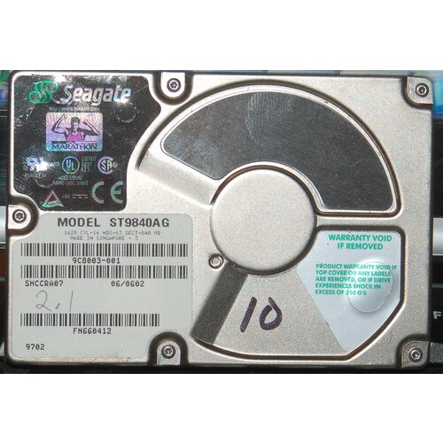 Tektronix Profile PDR200 System Drive 050-3262-41 Seagate ST9840AG PDR200-010