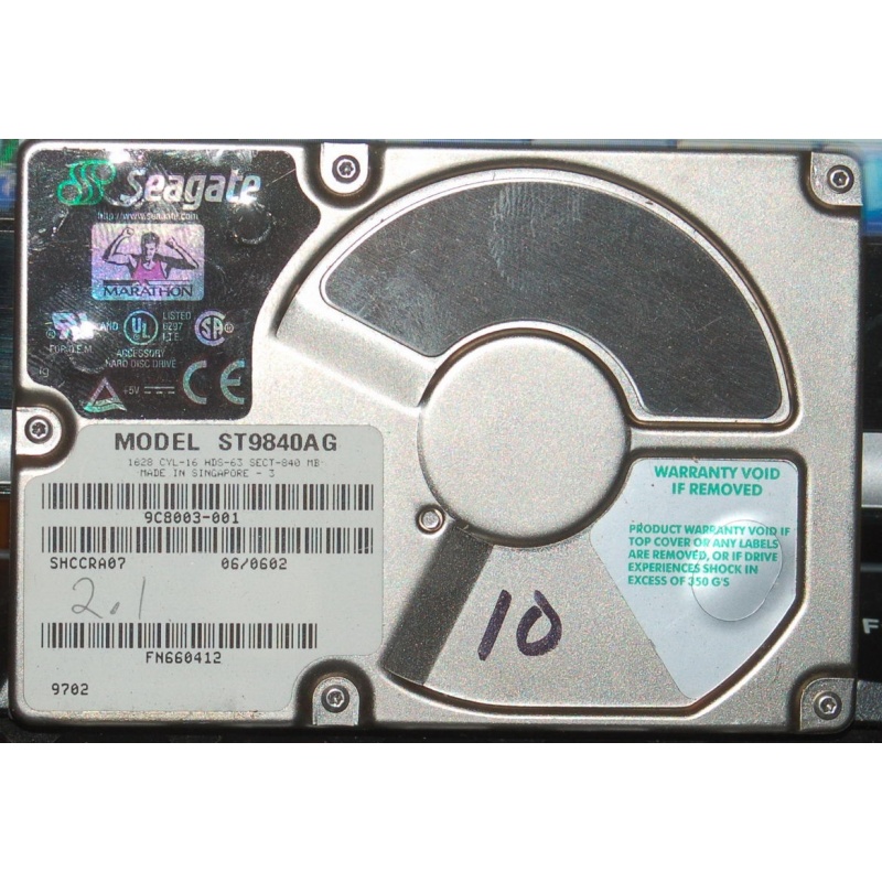 Tektronix Profile PDR200 System Drive 050-3262-41 Seagate ST9840AG PDR200-010