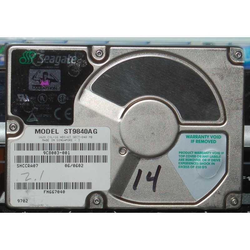 Tektronix Profile PDR200 System Drive 050-3262-41 Seagate ST9840AG PDR200-014