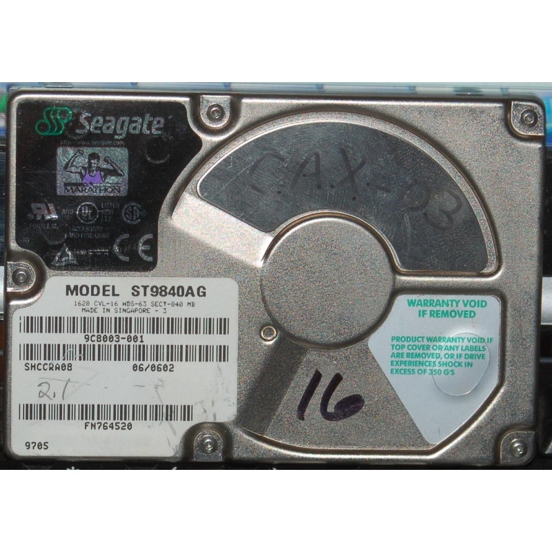 Tektronix Profile PDR200 System Drive 050-3262-41 Seagate ST9840AG PDR200-016