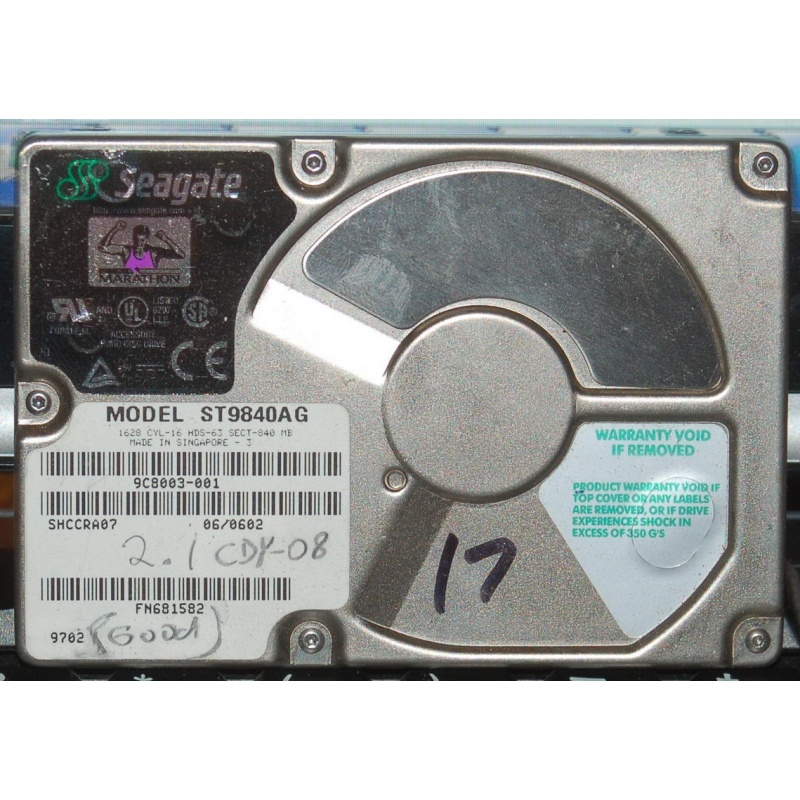 Tektronix Profile PDR200 System Drive 050-3262-41 Seagate ST9840AG PDR200-017