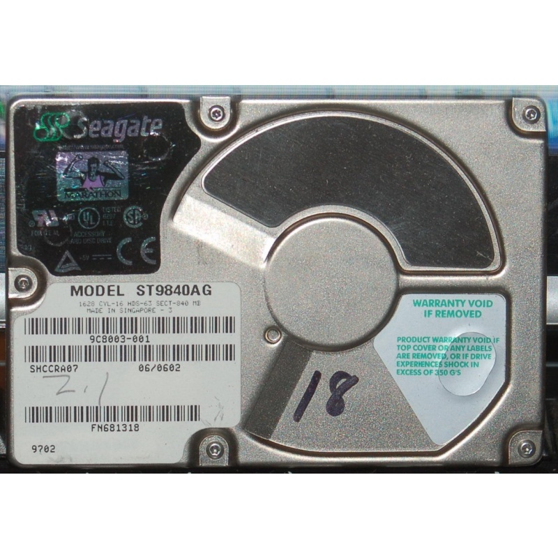 Tektronix Profile PDR200 System Drive 050-3262-41 Seagate ST9840AG PDR200-018