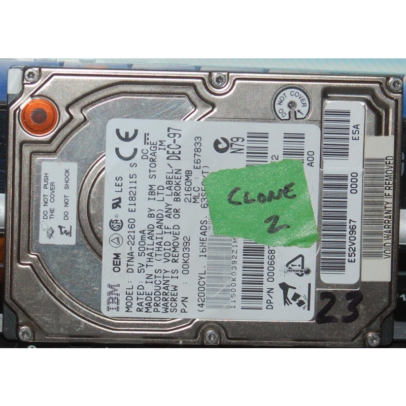 Tektronix Profile PDR200 System Drive 050-3262-41 IBM DTNA-22160 PDR200-023