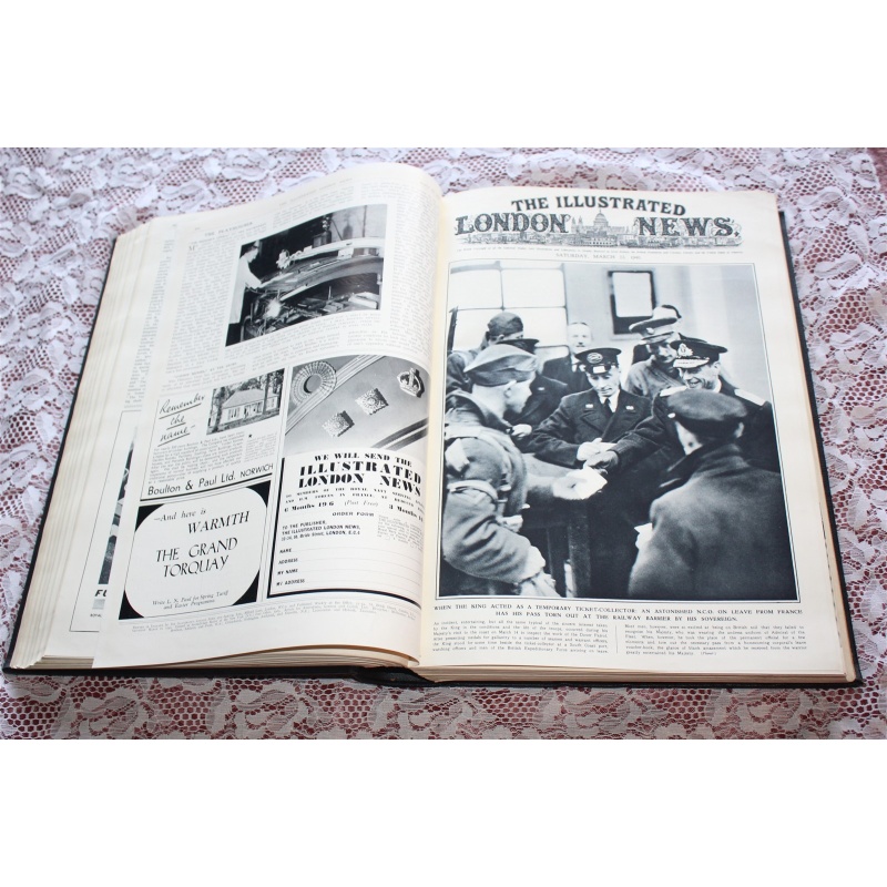 1940 JAN - JUNE ILLUSTRATED LONDON NEWS VOLUME 196