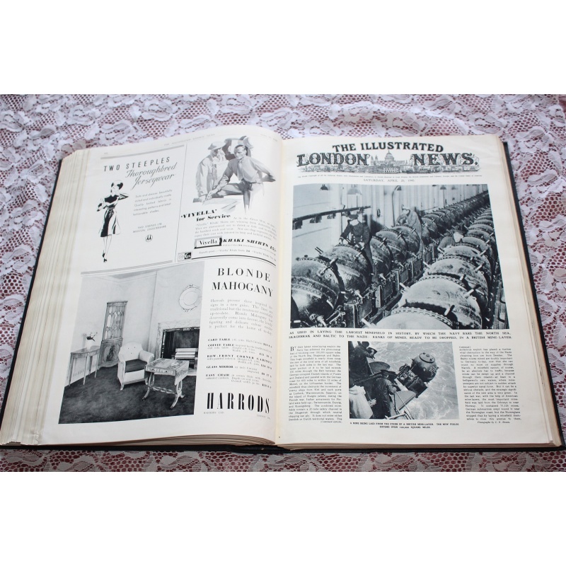 1940 JAN - JUNE ILLUSTRATED LONDON NEWS VOLUME 196