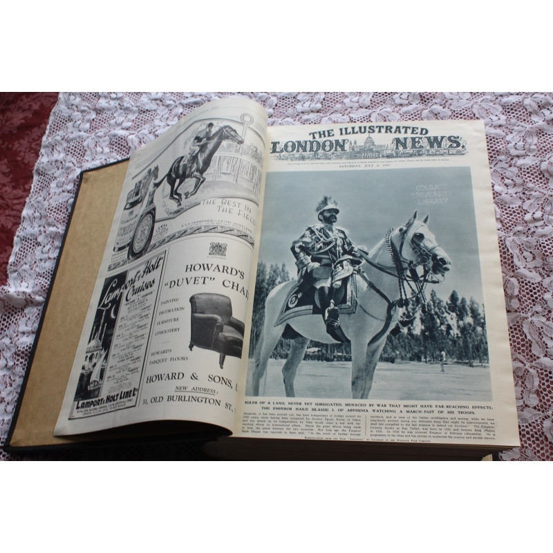 1935 JULY - DEC. ILLUSTRATED LONDON NEWS VOL. 187