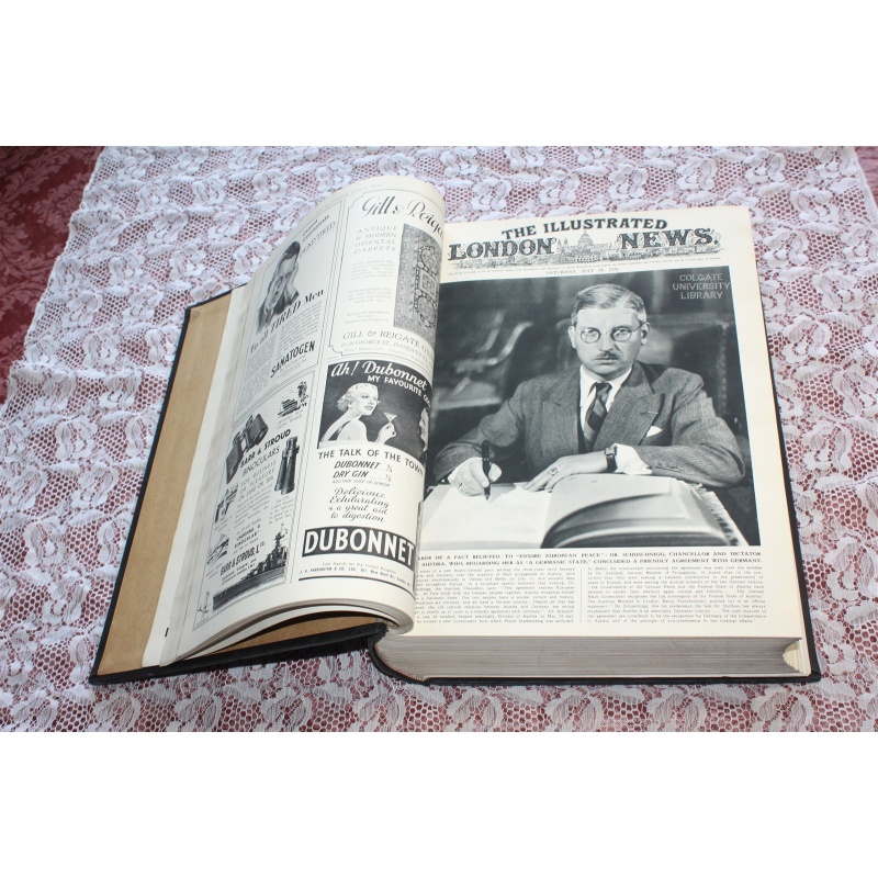 1936 JULY -DEC. ILLUSTRATED LONDON NEWS VOL. 189
