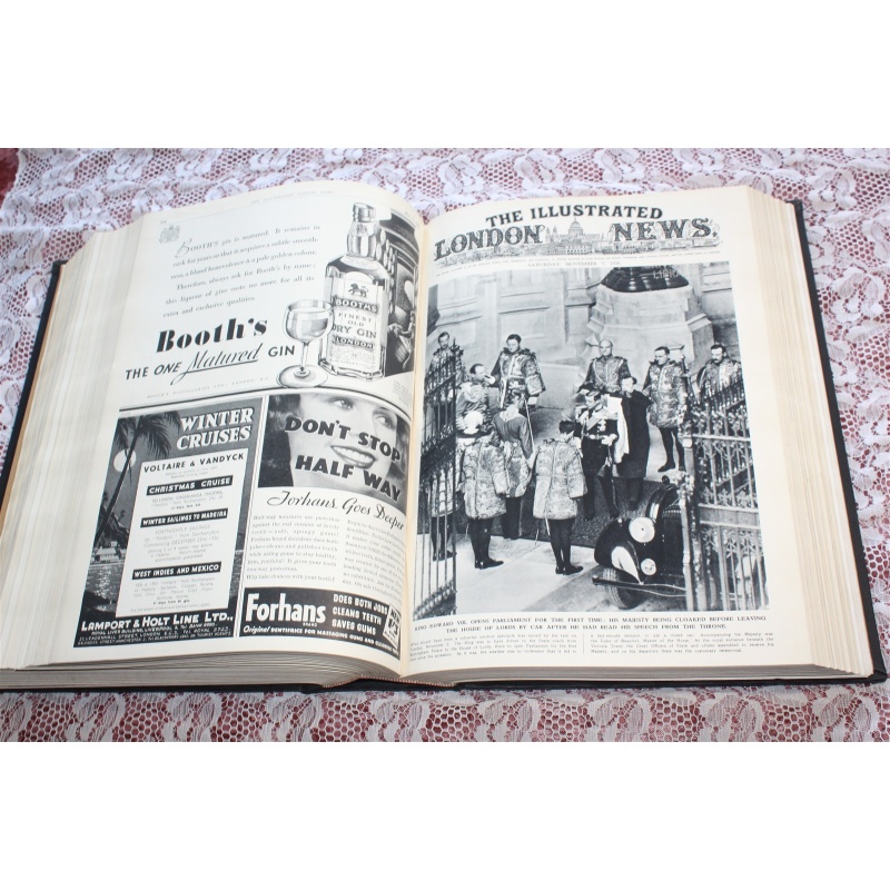 1936 JULY -DEC. ILLUSTRATED LONDON NEWS VOL. 189