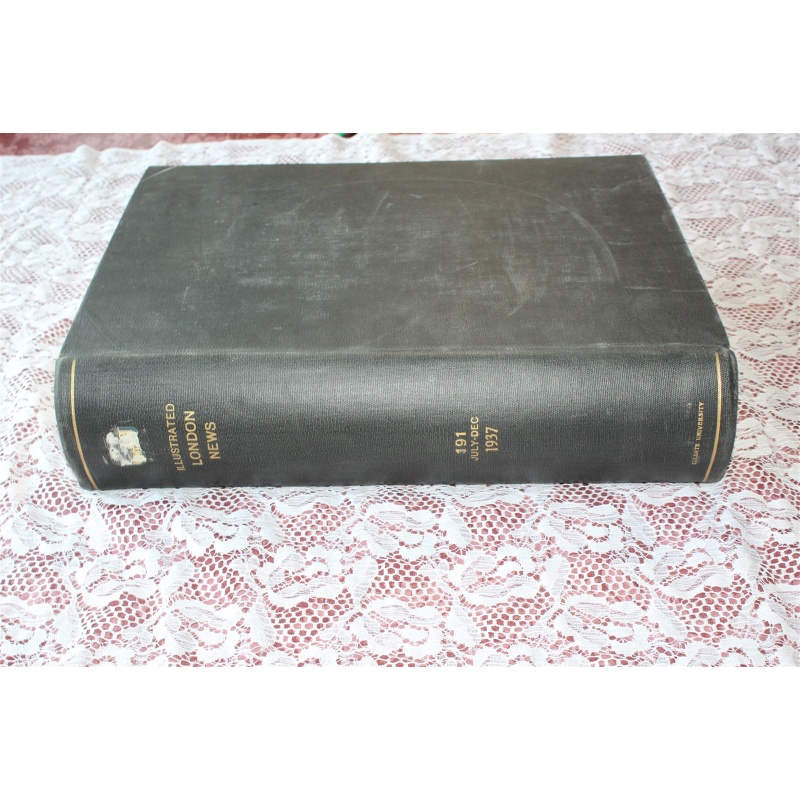 1937 JULY - DEC. ILLUSTRATED LONDON NEWS VOL. 191