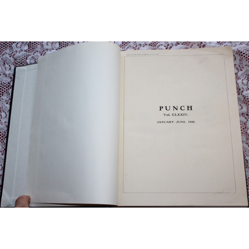 1928 JAN - MARCH Punch Magazine Bound Compilation Volume 174