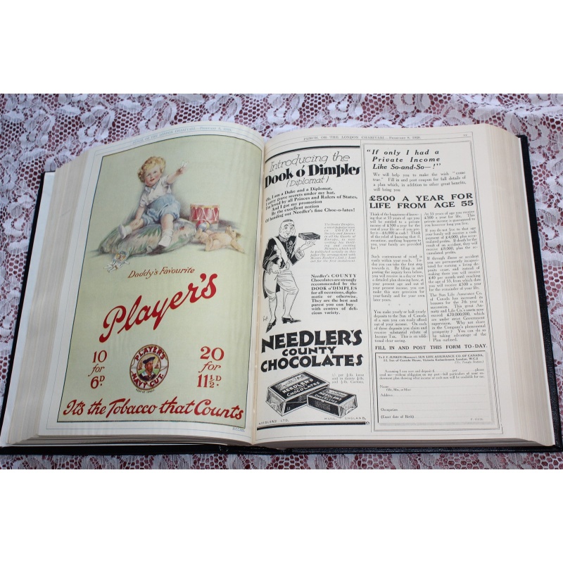 1928 JAN - MARCH Punch Magazine Bound Compilation Volume 174