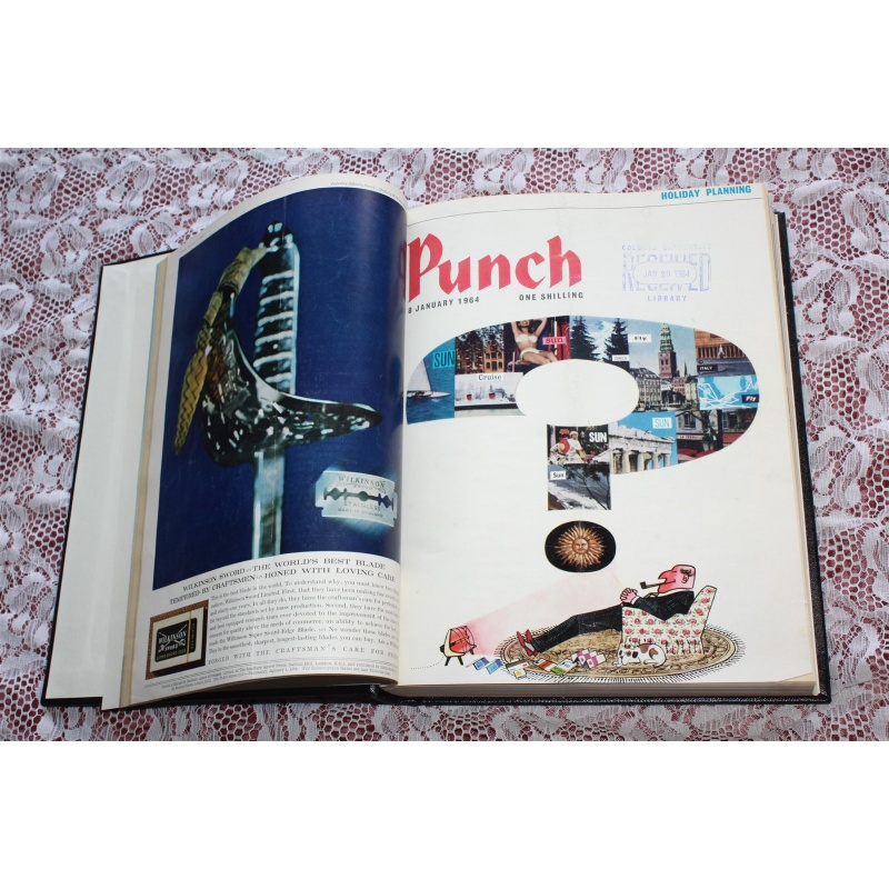 1964 NOS. 6434-6446 Punch Magazine Bound Compilation Volume 246