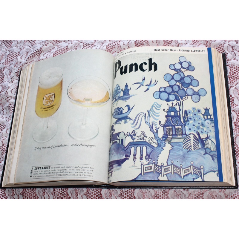 1966 NOS. 6552-6564 Punch Magazine Bound Compilation Volume 250