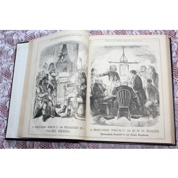 1858 Punch Magazine Bound Compilation Volume 34-35