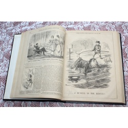 1858 Punch Magazine Bound Compilation Volume 34-35