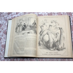 1858 Punch Magazine Bound Compilation Volume 34-35