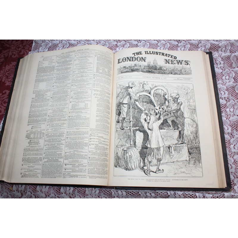 1875 JULY - DEC. Illustrated London News Bound Volume LXVII