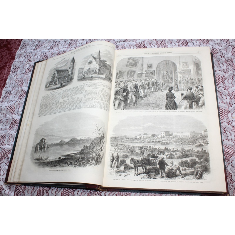 1864 JAN. JUNE Illustrated London News Bound Volume XLIV