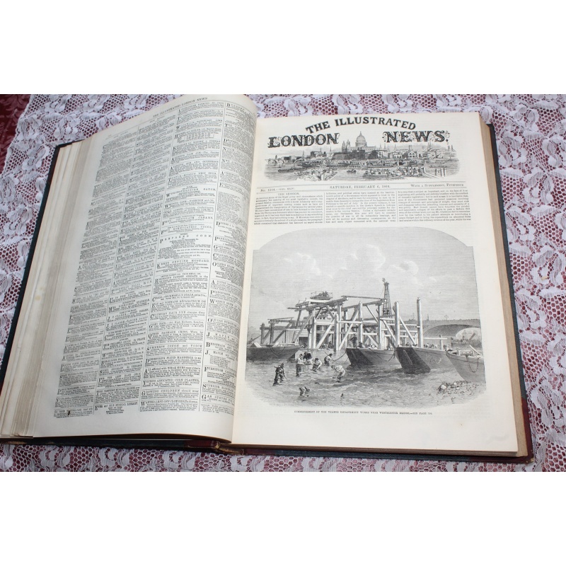 1864 JAN. JUNE Illustrated London News Bound Volume XLIV