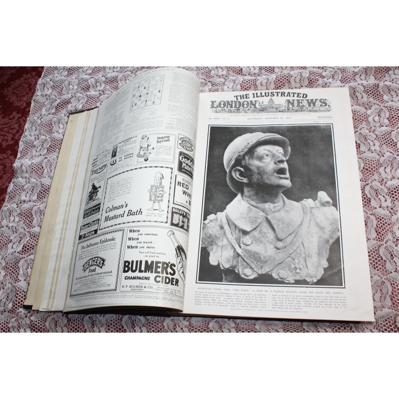 1917 JAN. - JULY Illustrated London News Bound Volume CL