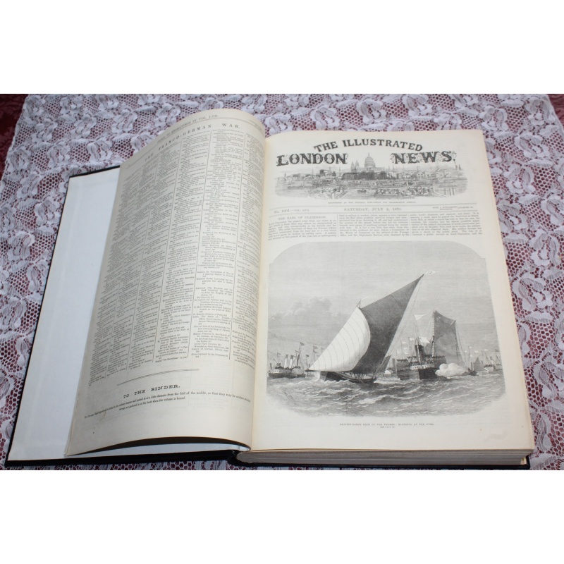 1870 JUILY - DEC. Illustrated London News Bound Volume LVII