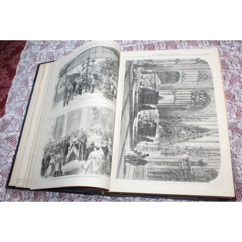 1867 JULY- DEC. Illustrated London News Bound Volume LI
