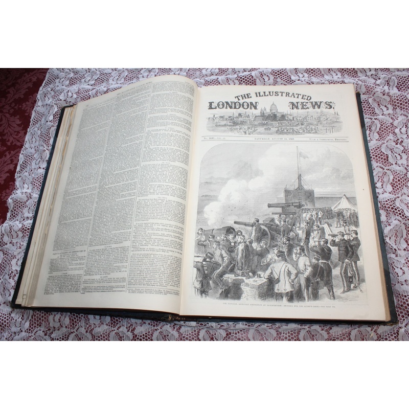 1867 JULY- DEC. Illustrated London News Bound Volume LI