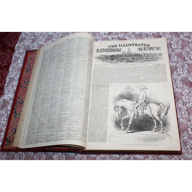 1845 JULY - DEC. Illustrated London News Bound Volume 7