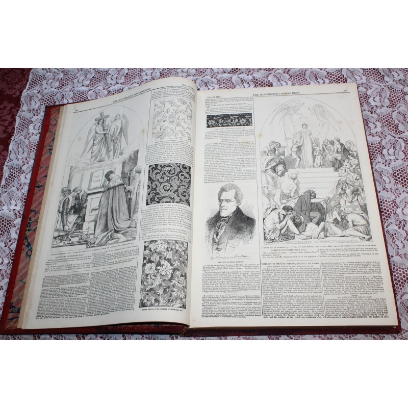 1845 JULY - DEC. Illustrated London News Bound Volume 7
